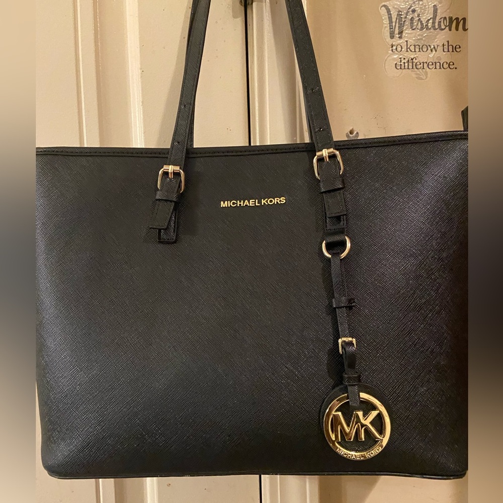 Original Steve Madden black Jet Set Travel Black Tote Michael Kors